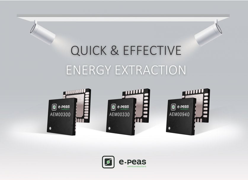 E-PEAS Unveils Constant Voltage PMICs for Intermittent Input Energy Harvesting Arrangements